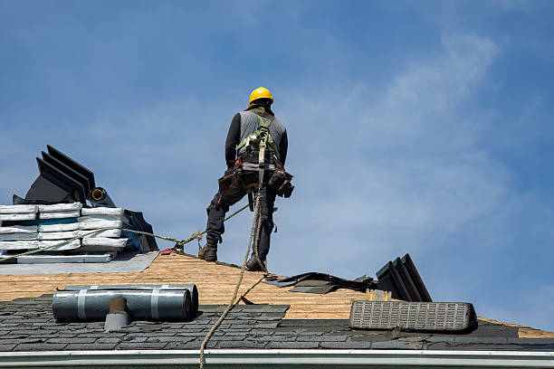 Professional Storm Damage Roof Repair technician working in Boulder Creek, CA